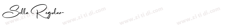 Sella Regular字体转换